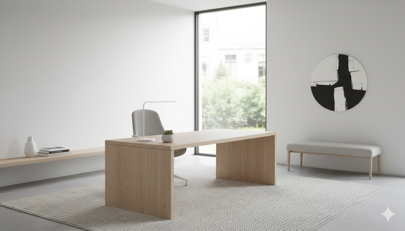 Minimalist office interior styling